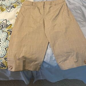 Coldwater Creek Plaid Dress Capris